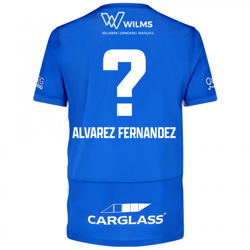 Kinder Loïc Alvarez Fernandez #0 Blau Heimtrikot Trikot 2024/25 T-Shirt