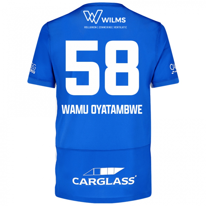 Kinder Matthias Wamu Oyatambwe #58 Blau Heimtrikot Trikot 2024/25 T-Shirt