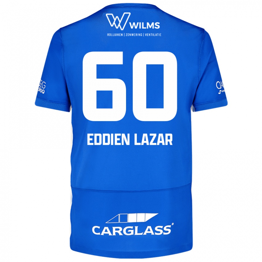 Kinder Saif Eddien Lazar #60 Blau Heimtrikot Trikot 2024/25 T-Shirt