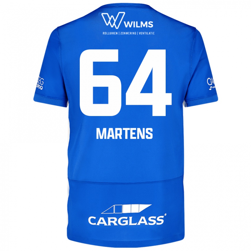 Kinder Nolan Martens #64 Blau Heimtrikot Trikot 2024/25 T-Shirt