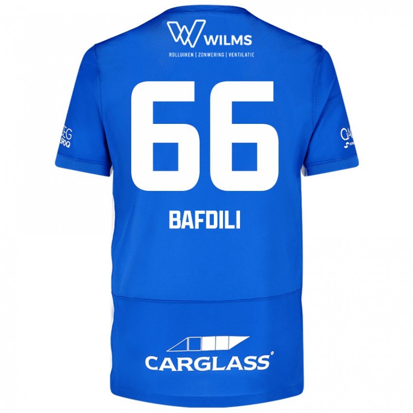 Kinder Zaïd Bafdili #66 Blau Heimtrikot Trikot 2024/25 T-Shirt