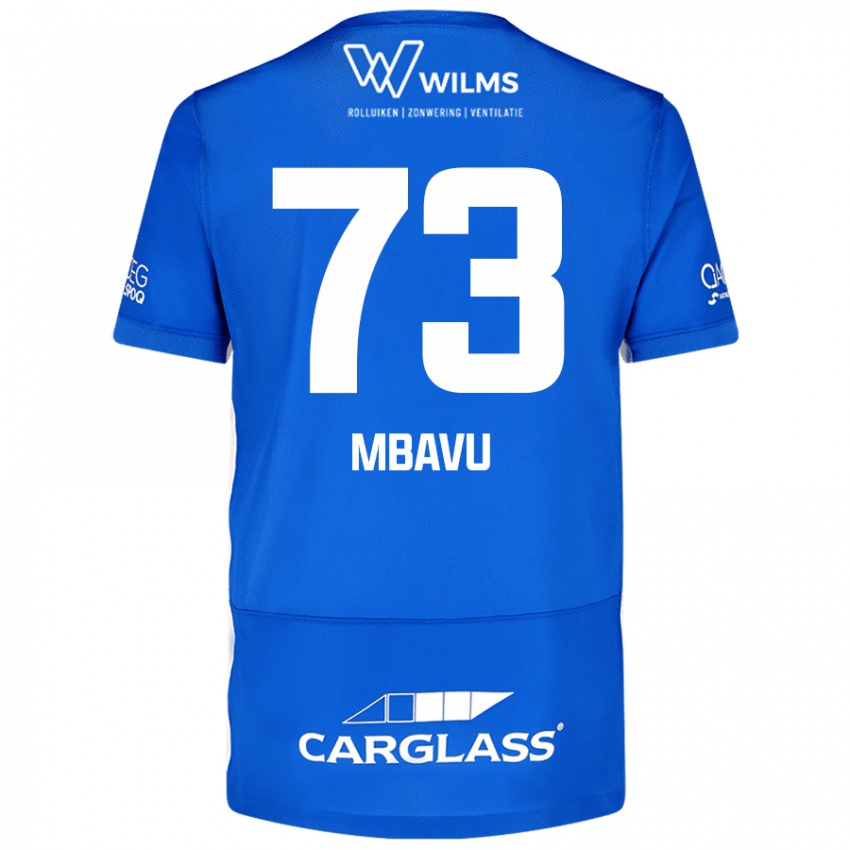 Kinder Elie Mbavu #73 Blau Heimtrikot Trikot 2024/25 T-Shirt