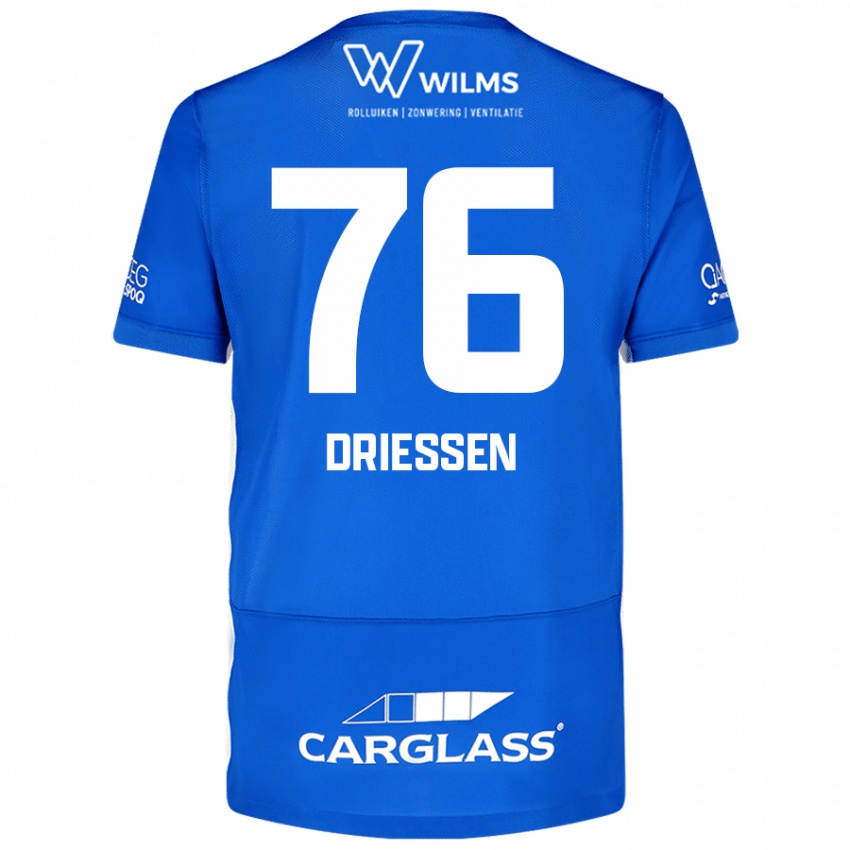 Kinder Jelle Driessen #76 Blau Heimtrikot Trikot 2024/25 T-Shirt