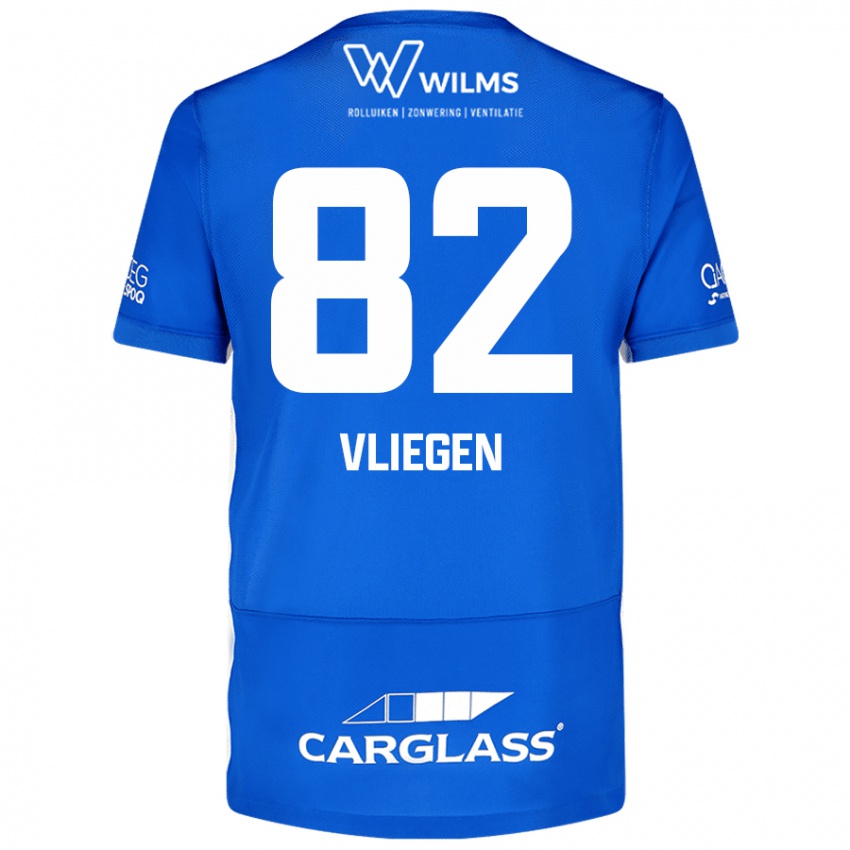 Kinder Olivier Vliegen #82 Blau Heimtrikot Trikot 2024/25 T-Shirt