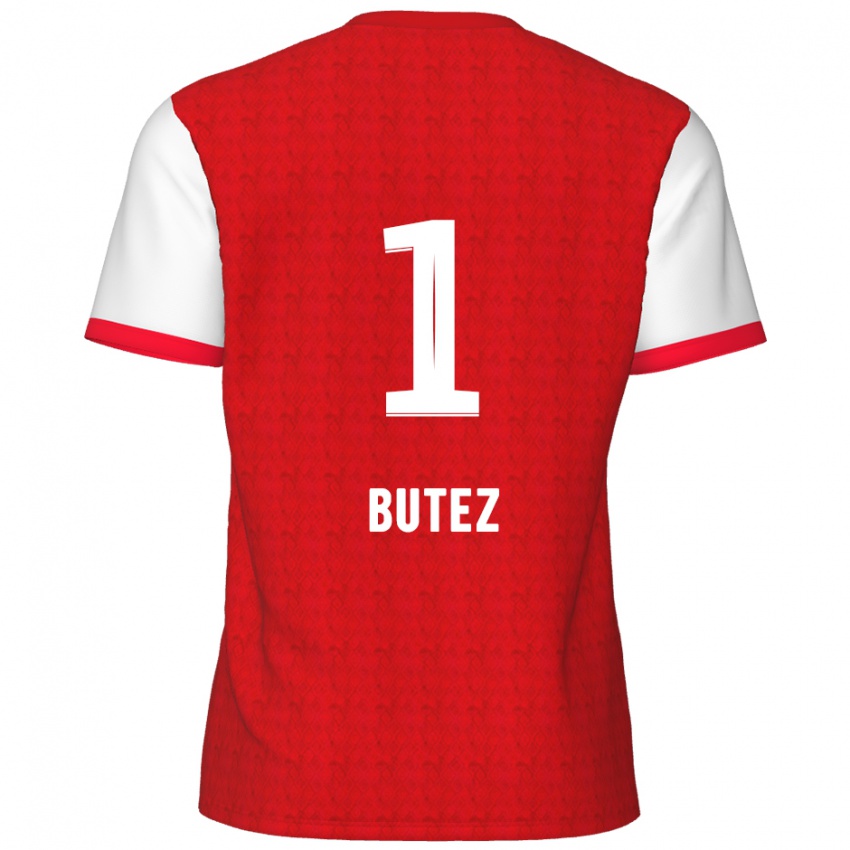 Kinder Jean Butez #1 Rot Weiß Heimtrikot Trikot 2024/25 T-Shirt