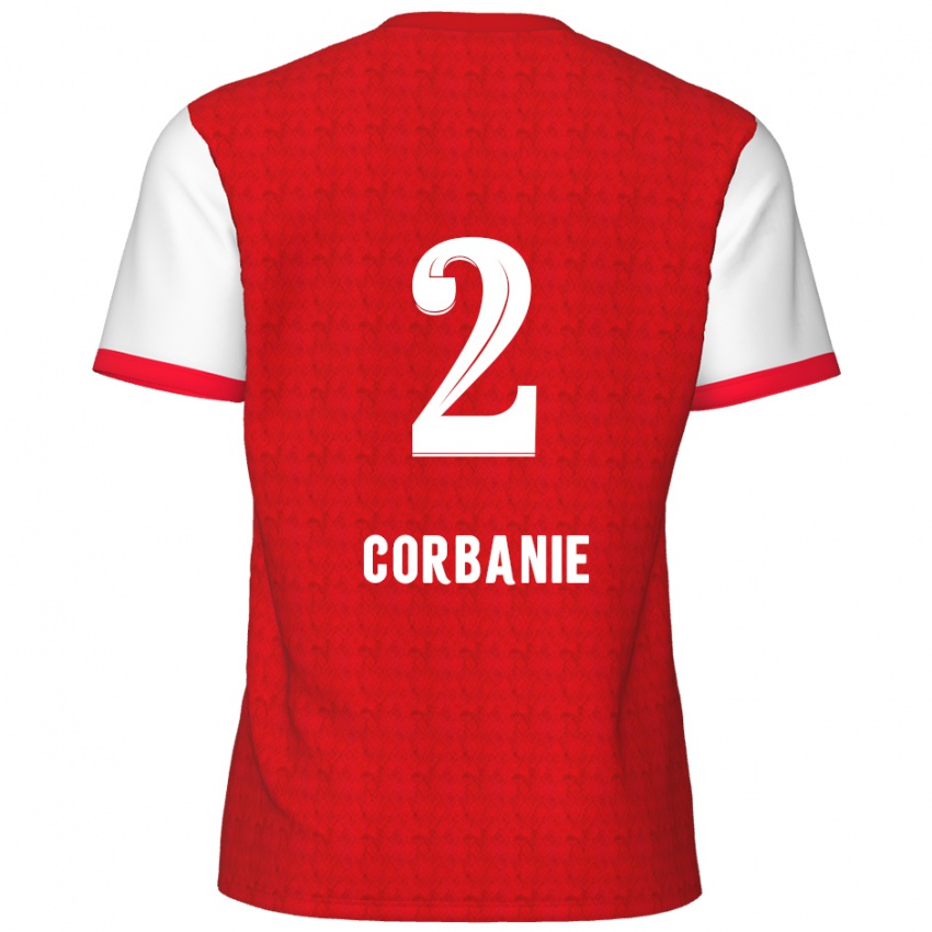 Kinder Kobe Corbanie #2 Rot Weiß Heimtrikot Trikot 2024/25 T-Shirt