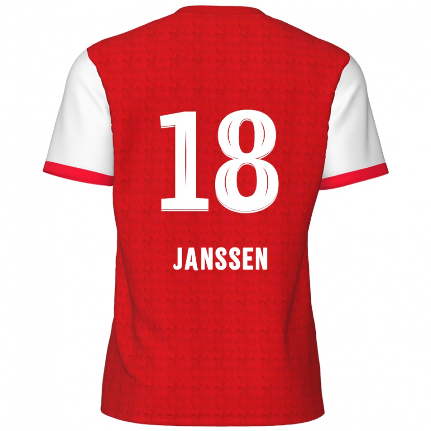 Kinder Vincent Janssen #18 Rot Weiß Heimtrikot Trikot 2024/25 T-Shirt