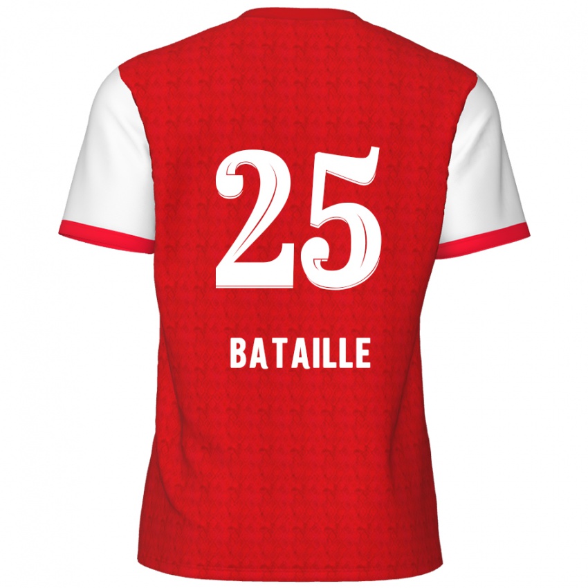 Kinder Jelle Bataille #25 Rot Weiß Heimtrikot Trikot 2024/25 T-Shirt