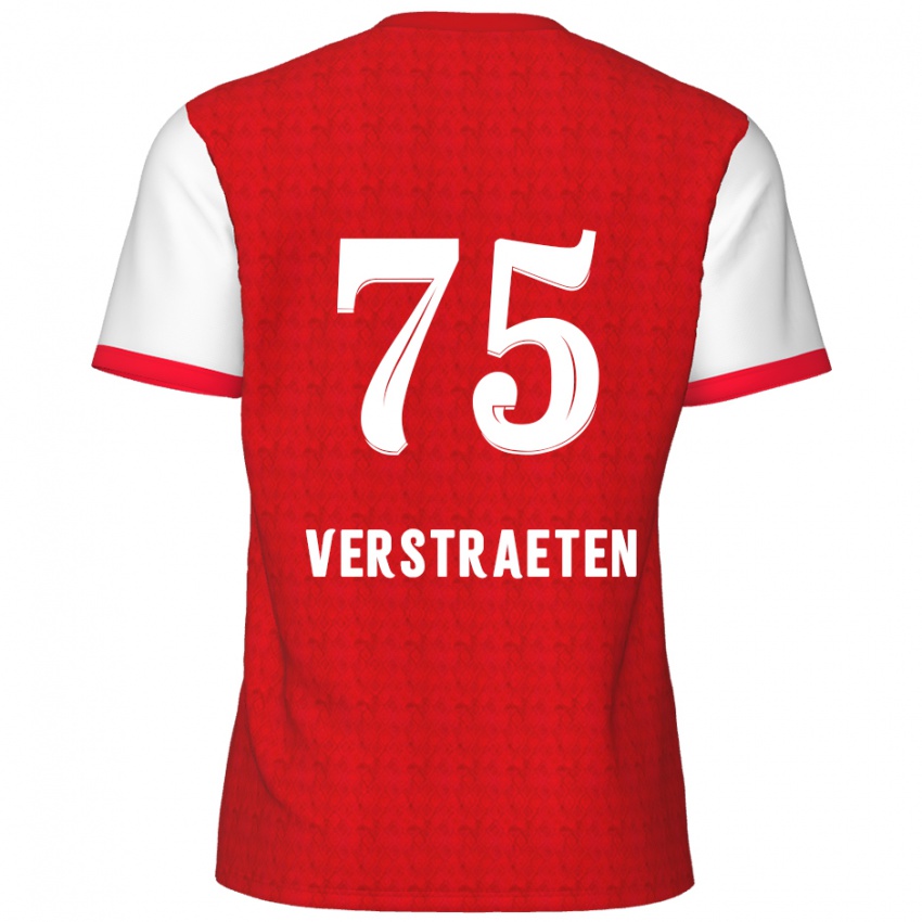 Kinder Andreas Verstraeten #75 Rot Weiß Heimtrikot Trikot 2024/25 T-Shirt