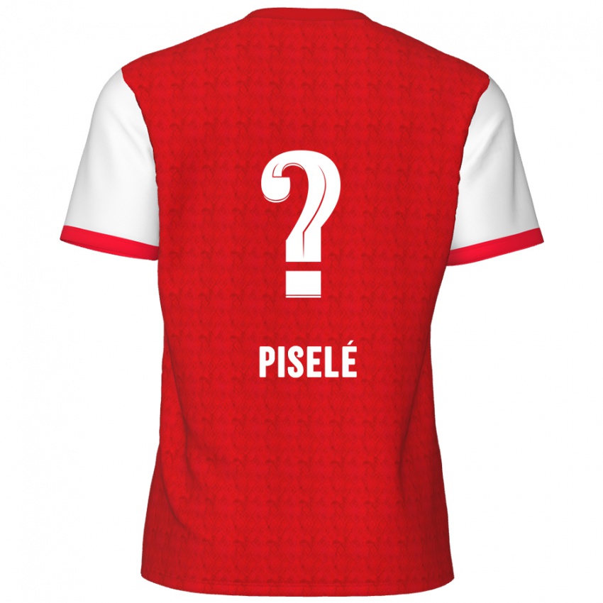 Kinder Lowie Piselé #0 Rot Weiß Heimtrikot Trikot 2024/25 T-Shirt