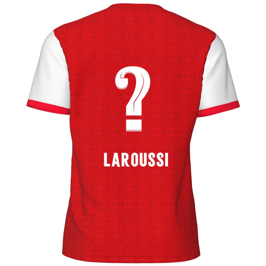 Kinder Nizar Laroussi #0 Rot Weiß Heimtrikot Trikot 2024/25 T-Shirt