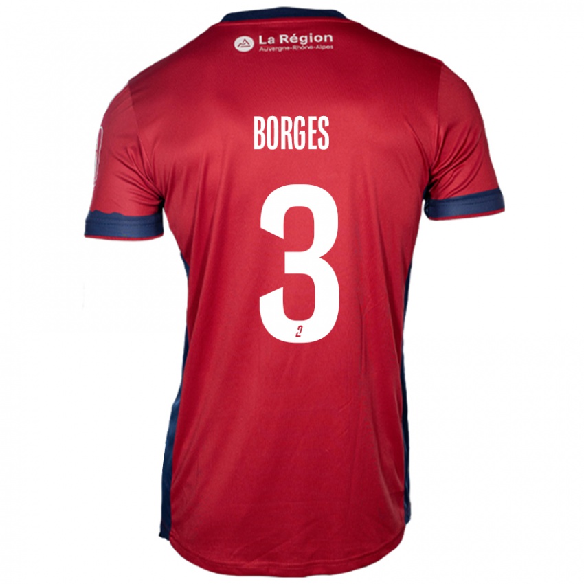 Kinder Neto Borges #3 Hellburgunderrot Heimtrikot Trikot 2024/25 T-Shirt