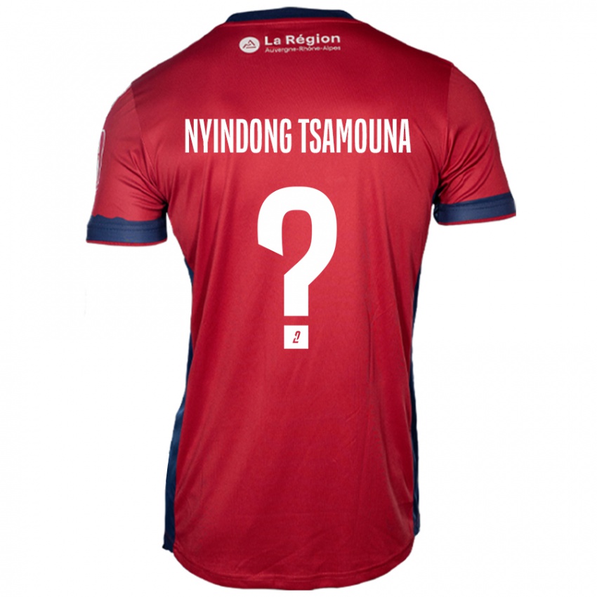 Kinder Jean Nyindong Tsamouna #0 Hellburgunderrot Heimtrikot Trikot 2024/25 T-Shirt