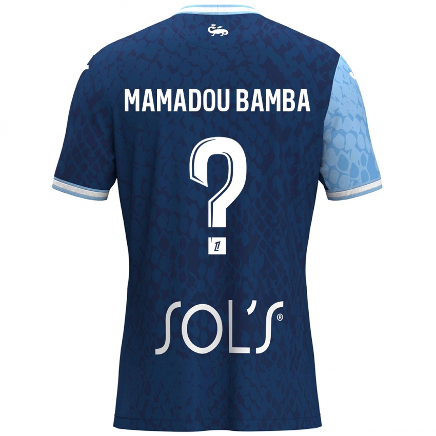 Kinder Ben Mamadou Bamba #0 Himmelblau Dunkelblau Heimtrikot Trikot 2024/25 T-Shirt