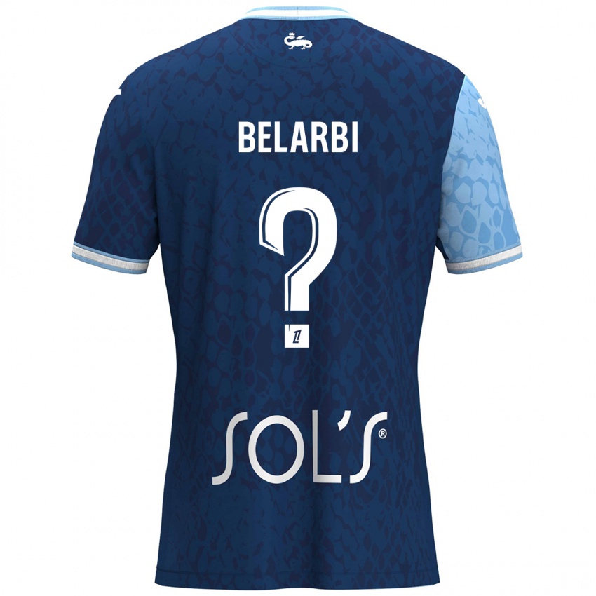 Kinder Sohaib Belarbi #0 Himmelblau Dunkelblau Heimtrikot Trikot 2024/25 T-Shirt