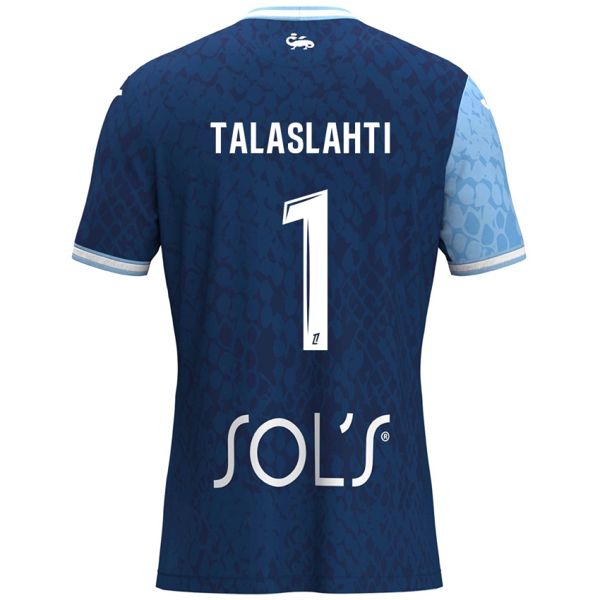 Kinder Katriina Talaslahti #1 Himmelblau Dunkelblau Heimtrikot Trikot 2024/25 T-Shirt