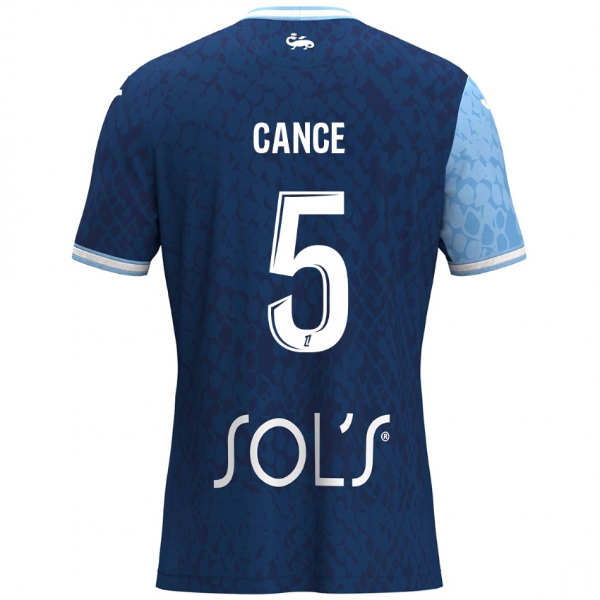 Kinder Laurie Cance #5 Himmelblau Dunkelblau Heimtrikot Trikot 2024/25 T-Shirt