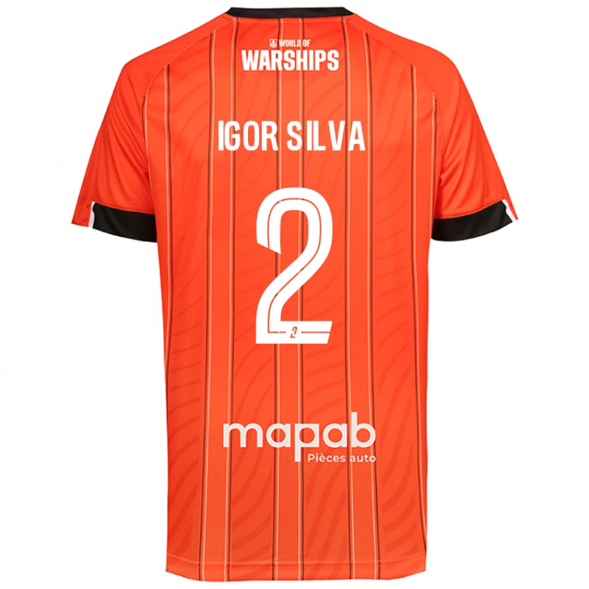 Kinder Igor Silva #2 Orange Heimtrikot Trikot 2024/25 T-Shirt