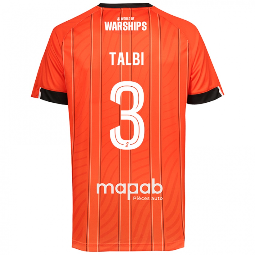 Kinder Montassar Talbi #3 Orange Heimtrikot Trikot 2024/25 T-Shirt