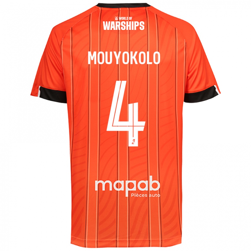 Kinder Loris Mouyokolo #4 Orange Heimtrikot Trikot 2024/25 T-Shirt