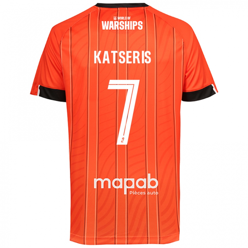 Kinder Panos Katseris #7 Orange Heimtrikot Trikot 2024/25 T-Shirt