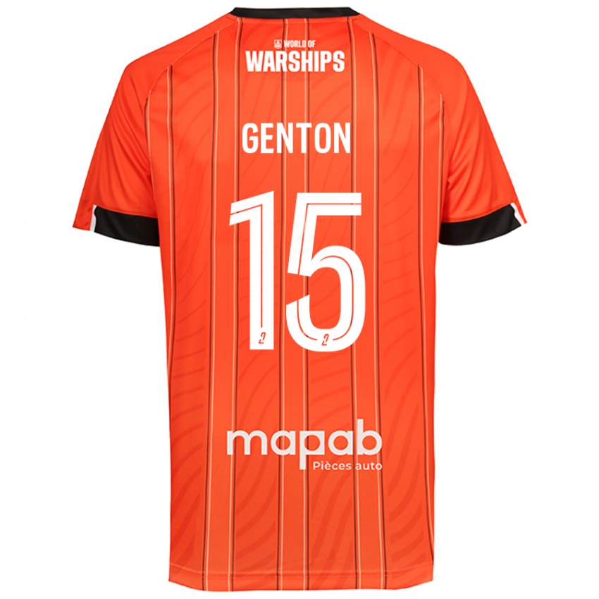 Kinder Enzo Genton #15 Orange Heimtrikot Trikot 2024/25 T-Shirt