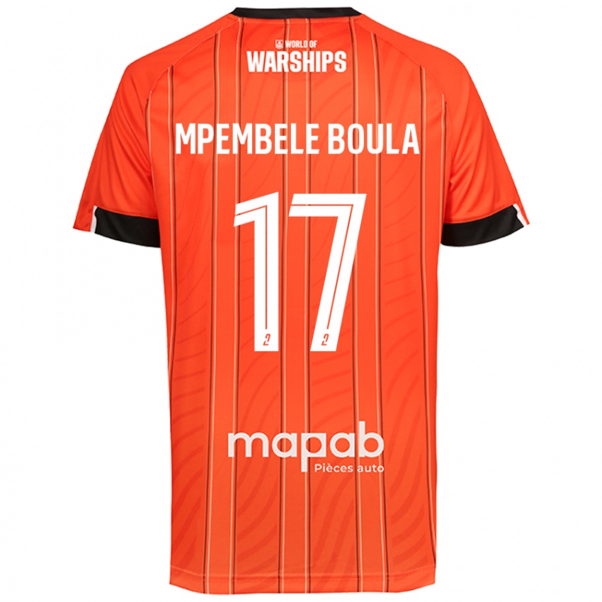 Kinder Exaucé Mpembele Boula #17 Orange Heimtrikot Trikot 2024/25 T-Shirt