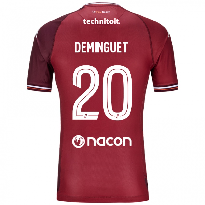 Kinder Jessy Deminguet #20 Rot Granata Heimtrikot Trikot 2024/25 T-Shirt