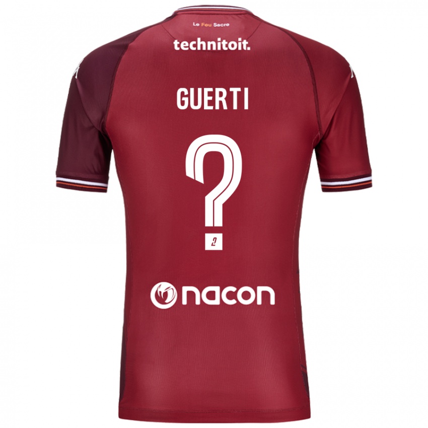 Kinder Ismaël Guerti #0 Rot Granata Heimtrikot Trikot 2024/25 T-Shirt