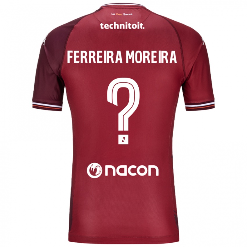 Kinder Ruben Ferreira Moreira #0 Rot Granata Heimtrikot Trikot 2024/25 T-Shirt