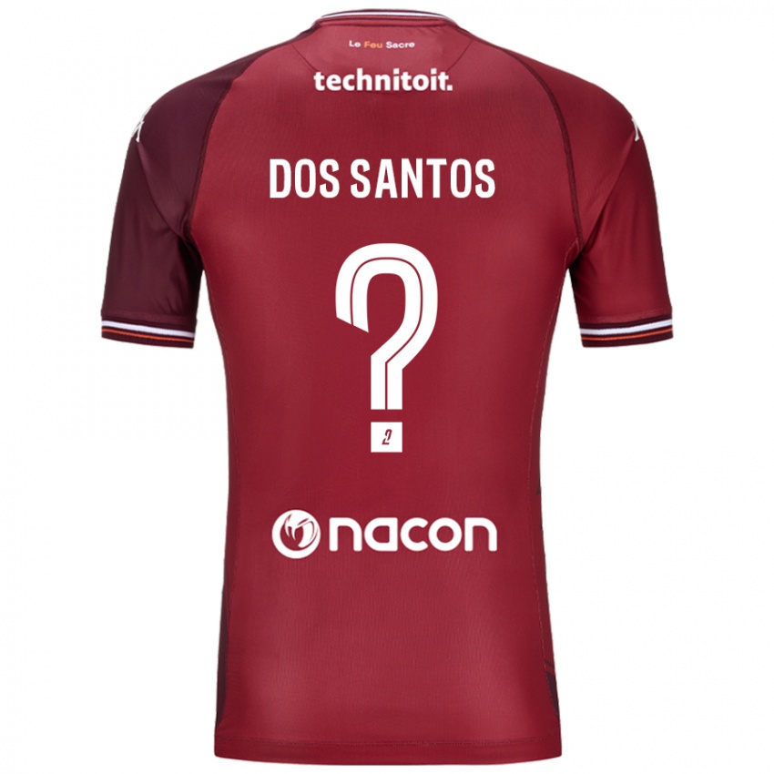 Kinder Tahirys Dos Santos #0 Rot Granata Heimtrikot Trikot 2024/25 T-Shirt