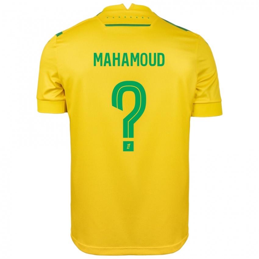 Kinder Adel Mahamoud #0 Gelb Grün Heimtrikot Trikot 2024/25 T-Shirt