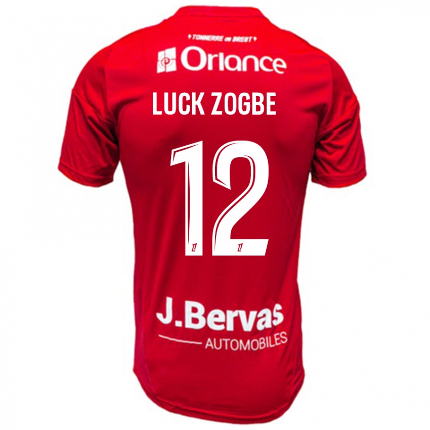 Kinder Luck Zogbé #12 Rot Weiß Heimtrikot Trikot 2024/25 T-Shirt