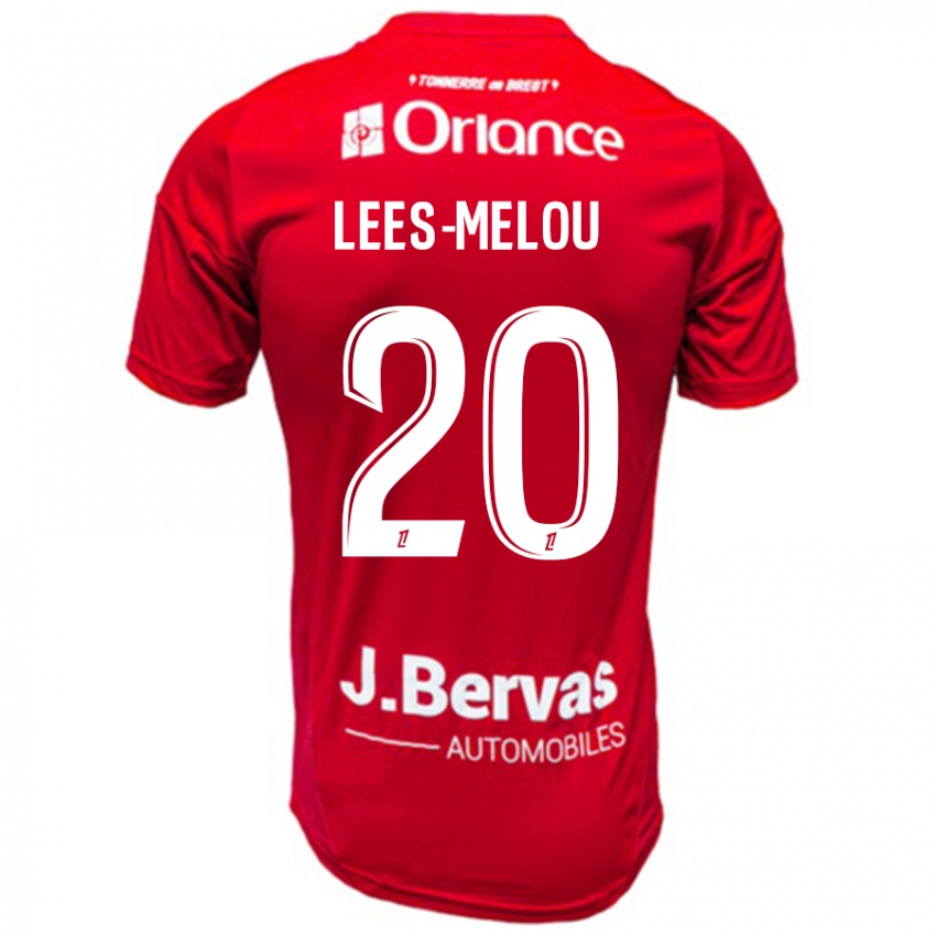 Kinder Pierre Lees-Melou #20 Rot Weiß Heimtrikot Trikot 2024/25 T-Shirt