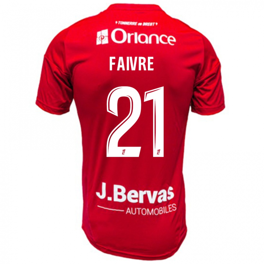 Kinder Romain Faivre #21 Rot Weiß Heimtrikot Trikot 2024/25 T-Shirt