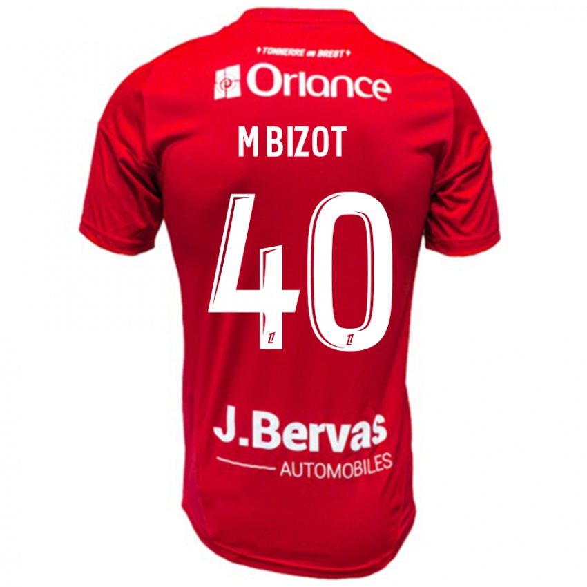 Kinder Marco Bizot #40 Rot Weiß Heimtrikot Trikot 2024/25 T-Shirt