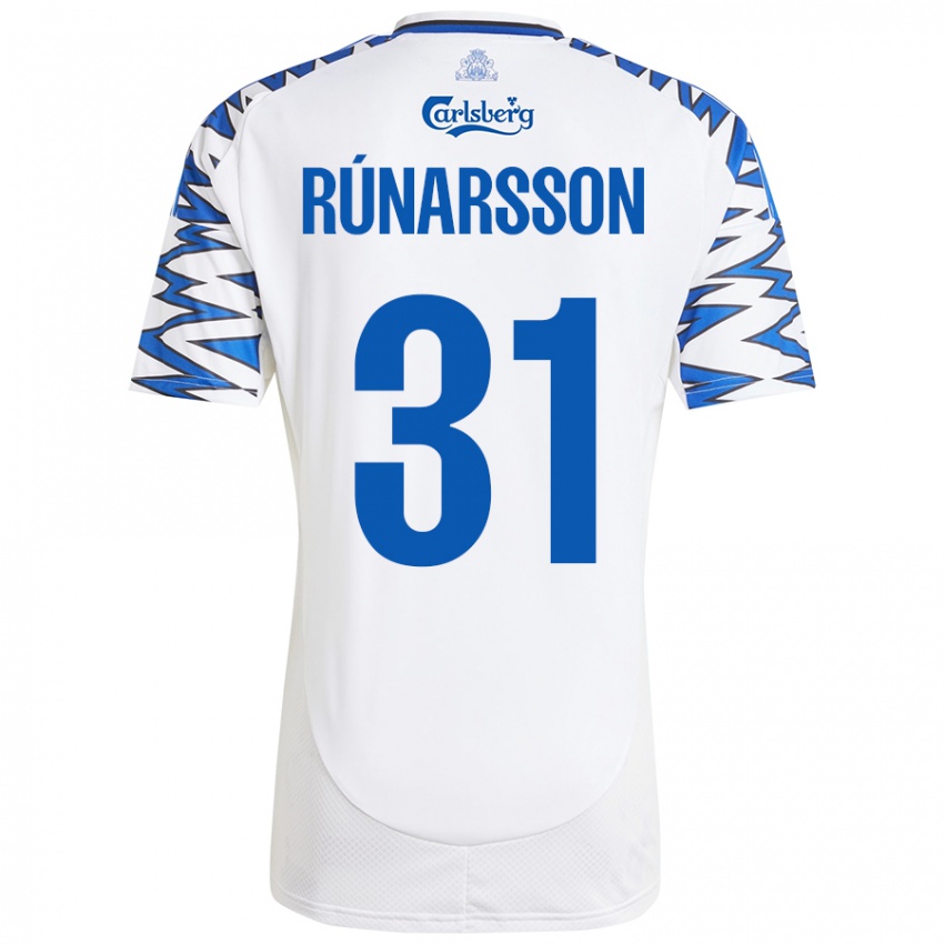 Kinder Runar Alex Runarsson #31 Weiß Himmelblau Heimtrikot Trikot 2024/25 T-Shirt