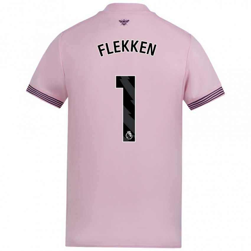 Kinder Mark Flekken #1 Rosa Auswärtstrikot Trikot 2024/25 T-Shirt