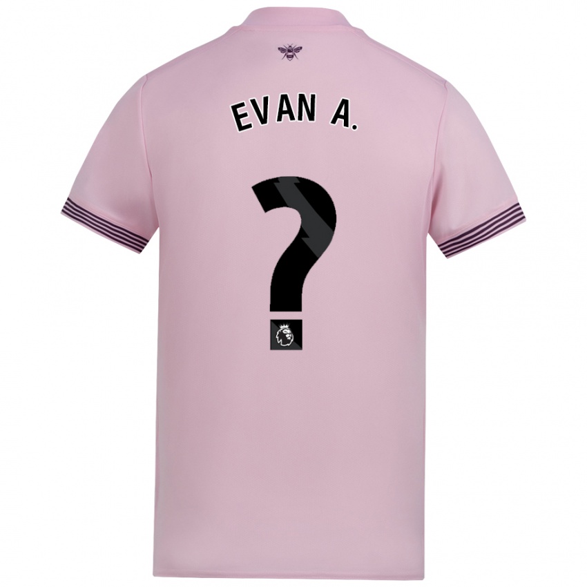 Kinder Evan Anderson #0 Rosa Auswärtstrikot Trikot 2024/25 T-Shirt