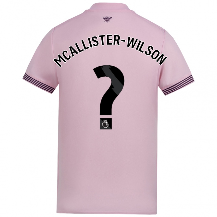 Kinder Zack Mcallister-Wilson #0 Rosa Auswärtstrikot Trikot 2024/25 T-Shirt