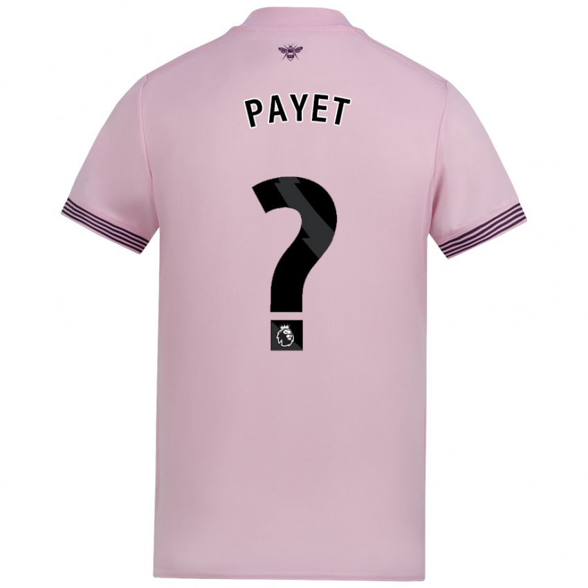 Kinder Trae Payet #0 Rosa Auswärtstrikot Trikot 2024/25 T-Shirt