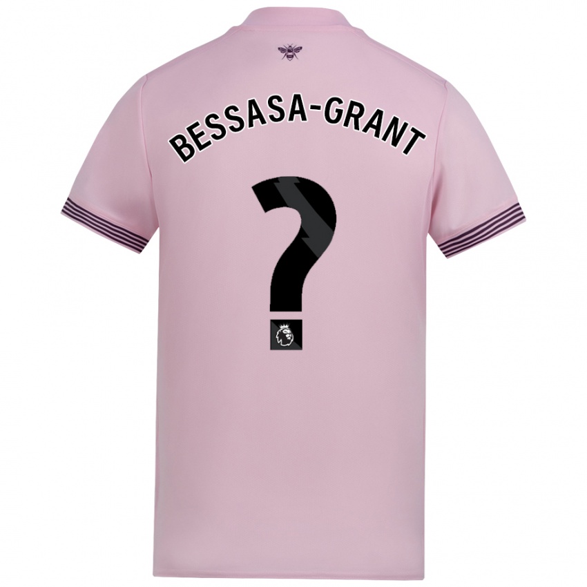 Kinder Mekhai Bessasa-Grant #0 Rosa Auswärtstrikot Trikot 2024/25 T-Shirt