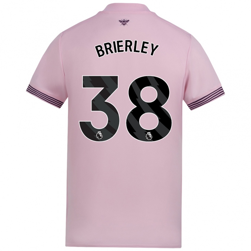 Kinder Ethan Brierley #38 Rosa Auswärtstrikot Trikot 2024/25 T-Shirt