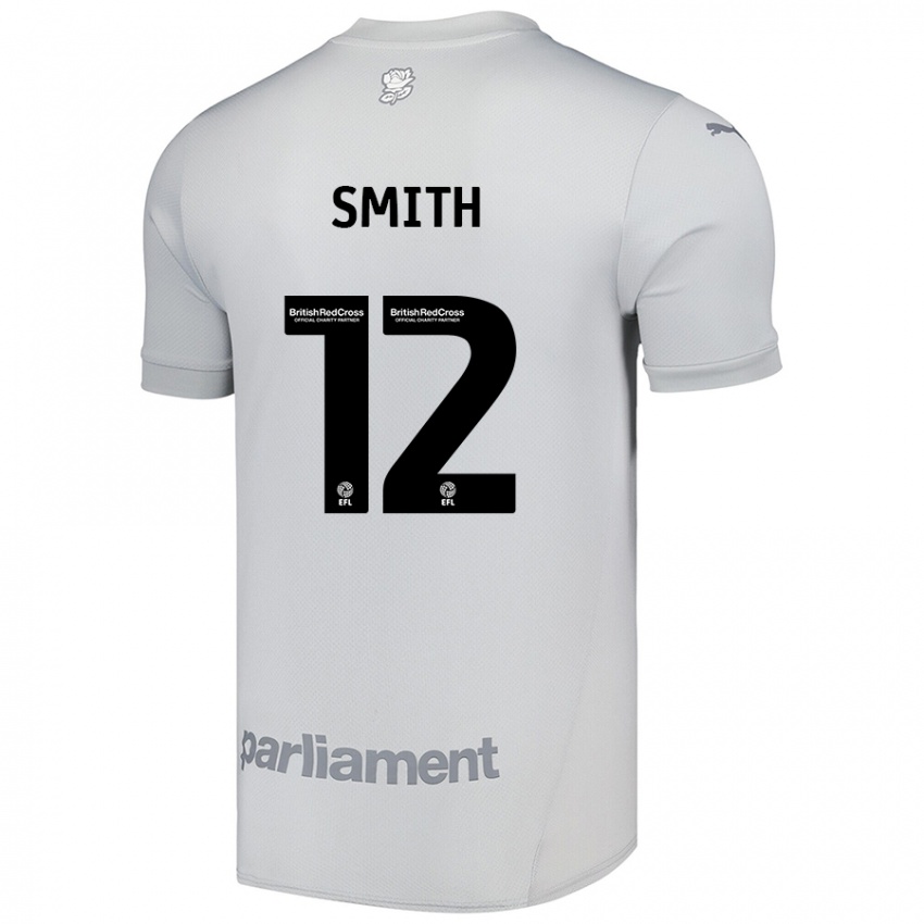 Kinder Jackson Smith #12 Silbergrau Auswärtstrikot Trikot 2024/25 T-Shirt