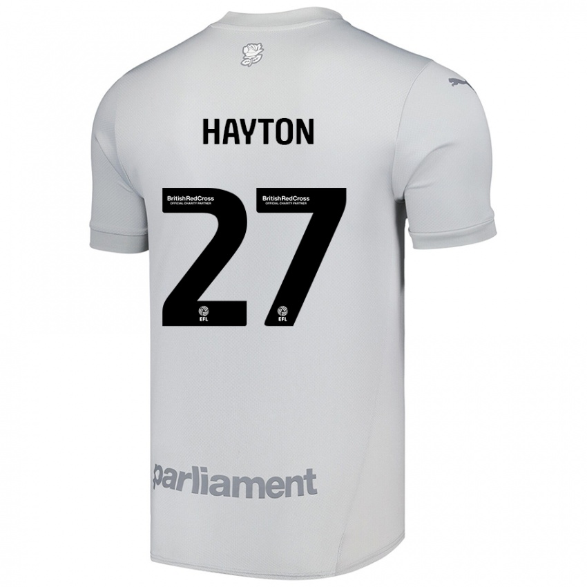 Kinder Adam Hayton #27 Silbergrau Auswärtstrikot Trikot 2024/25 T-Shirt