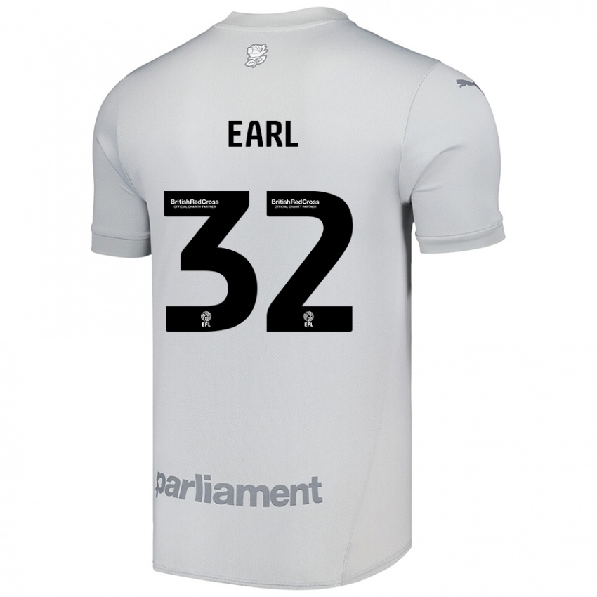 Kinder Josh Earl #32 Silbergrau Auswärtstrikot Trikot 2024/25 T-Shirt