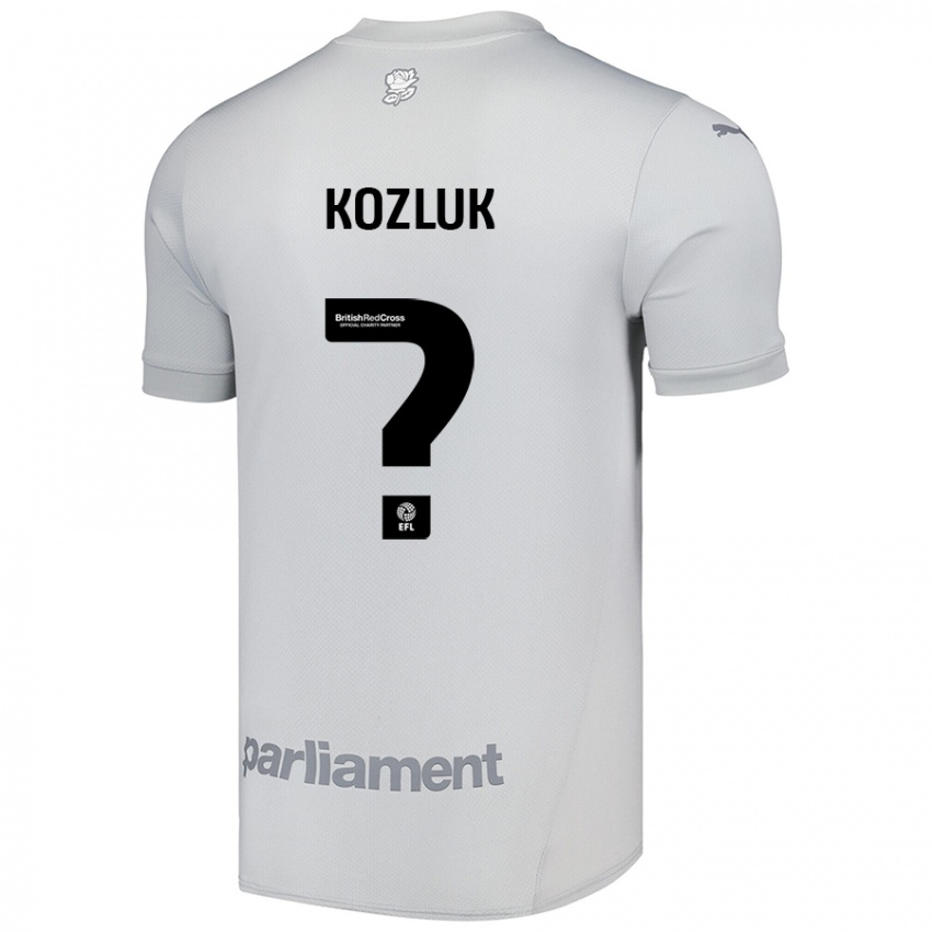 Kinder Ziggy Kozluk #0 Silbergrau Auswärtstrikot Trikot 2024/25 T-Shirt