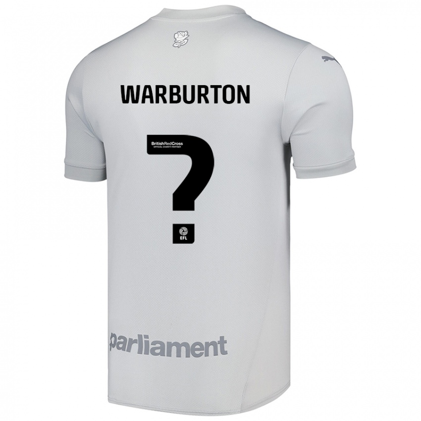 Kinder Owen Warburton #0 Silbergrau Auswärtstrikot Trikot 2024/25 T-Shirt