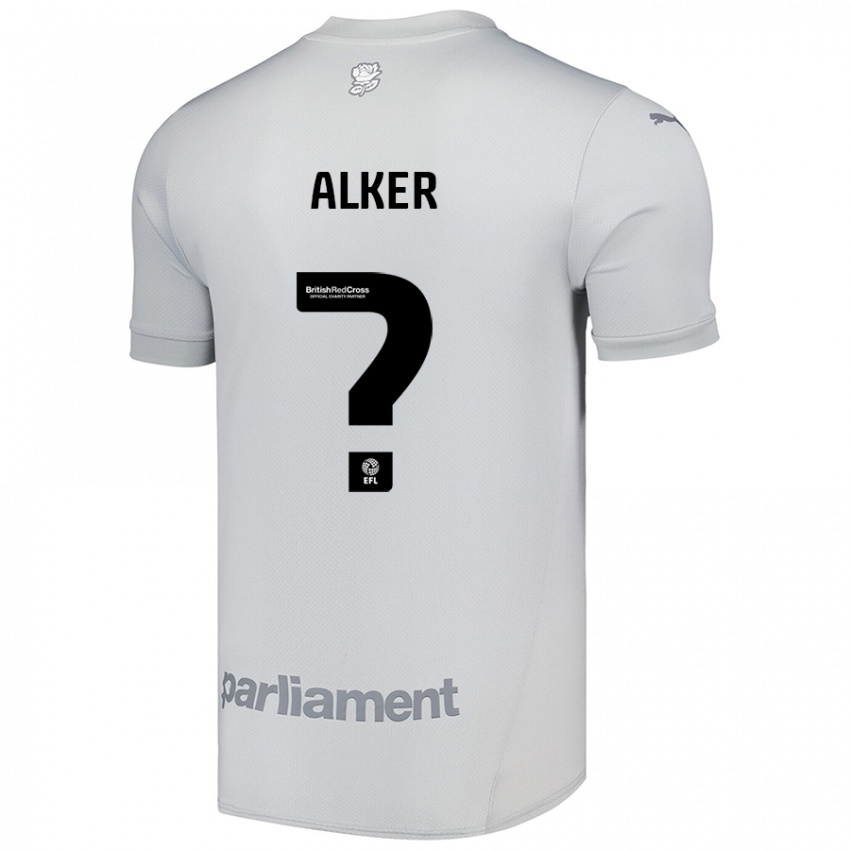 Kinder Luke Alker #0 Silbergrau Auswärtstrikot Trikot 2024/25 T-Shirt