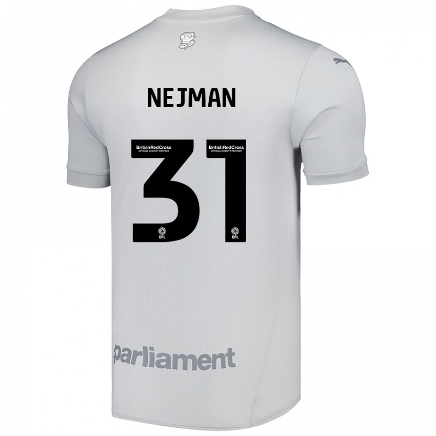 Kinder Harrison Nejman #31 Silbergrau Auswärtstrikot Trikot 2024/25 T-Shirt